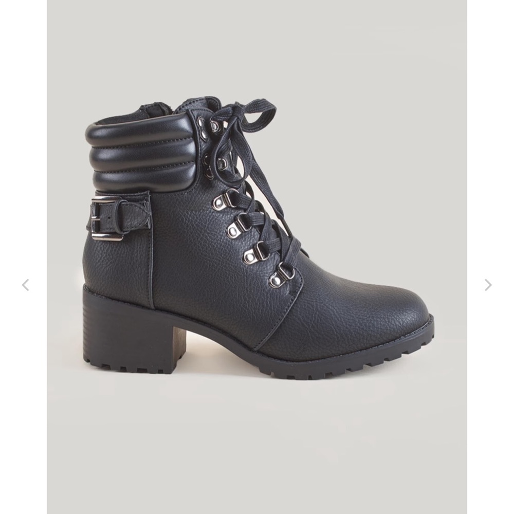 MIA  Kids Lil Annamaria Lace-up Combat Boots for Girls